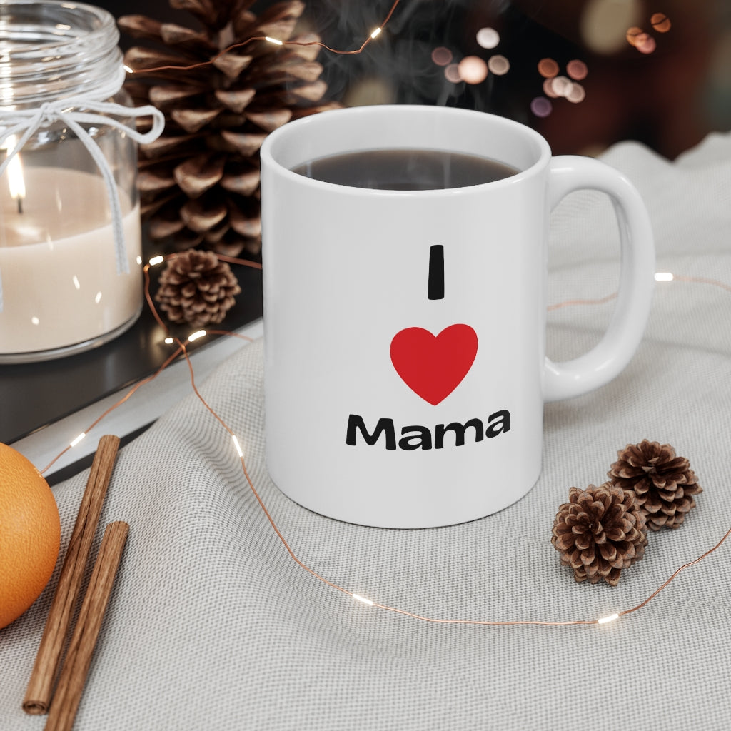 Yo amo a mamá taza de 11oz