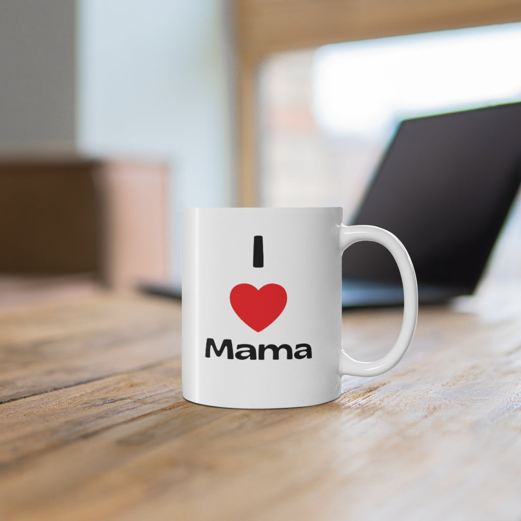 Yo amo a mamá taza de 11oz