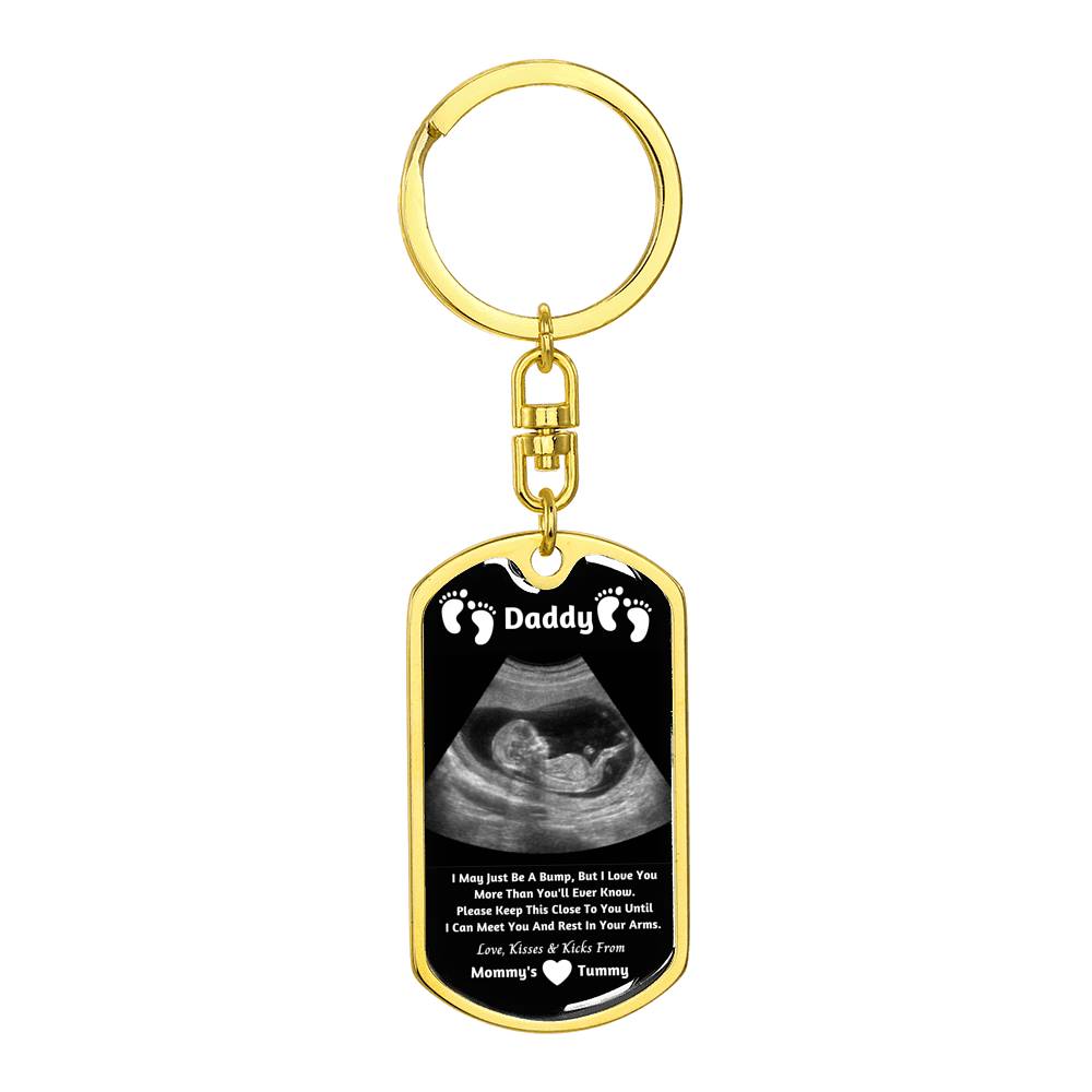 Gold keychain