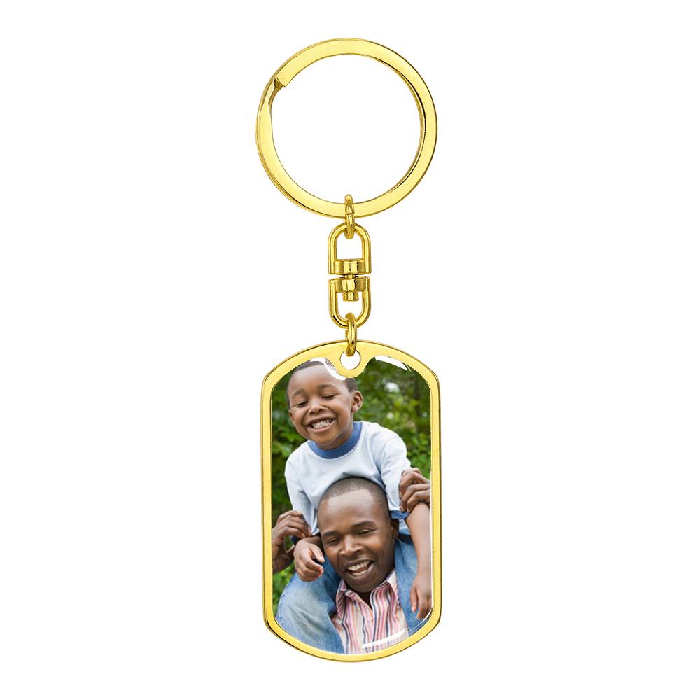 Father and son keychain