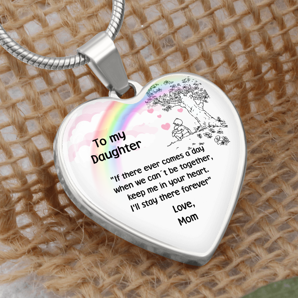 Winnie The Pooh heart pendant for Daughter