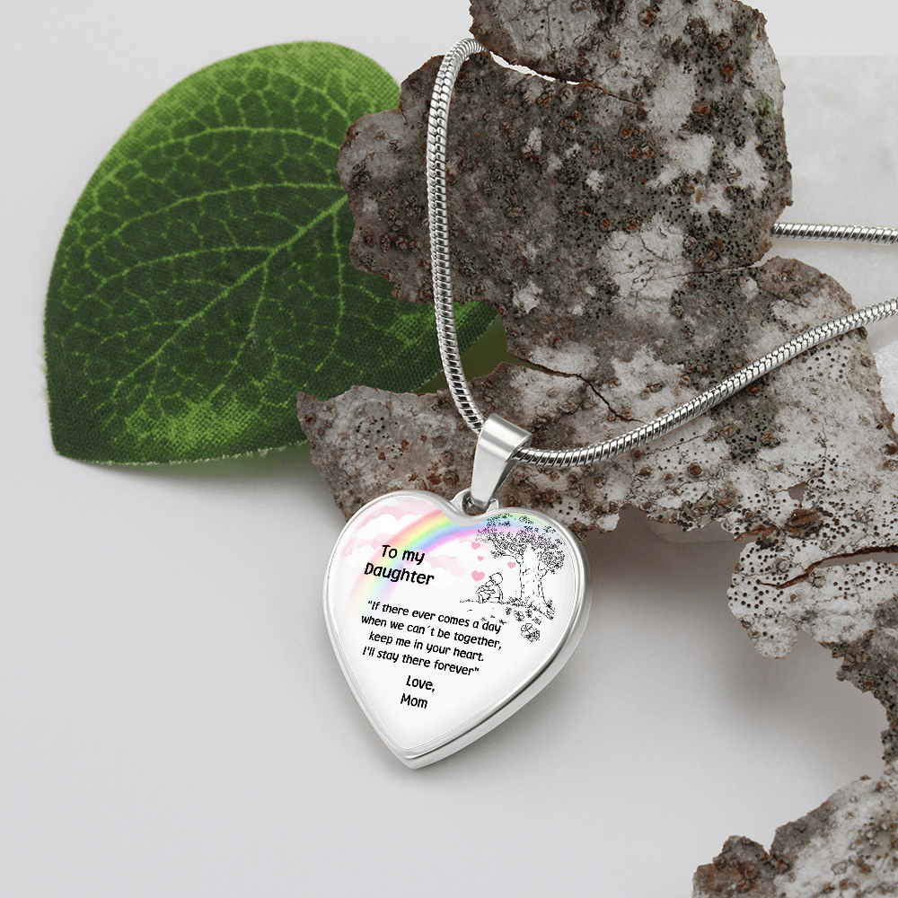 Winnie The Pooh heart pendant for Daughter