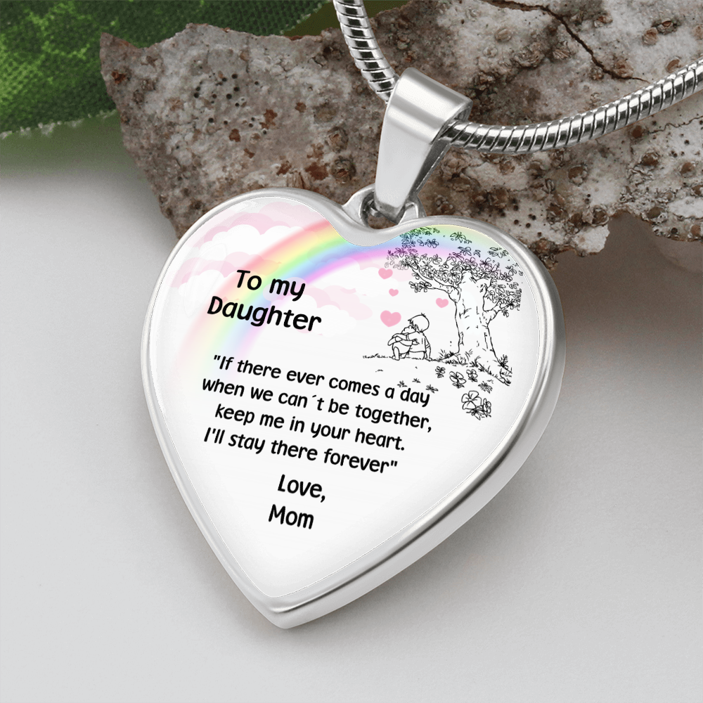 Winnie The Pooh heart pendant for Daughter