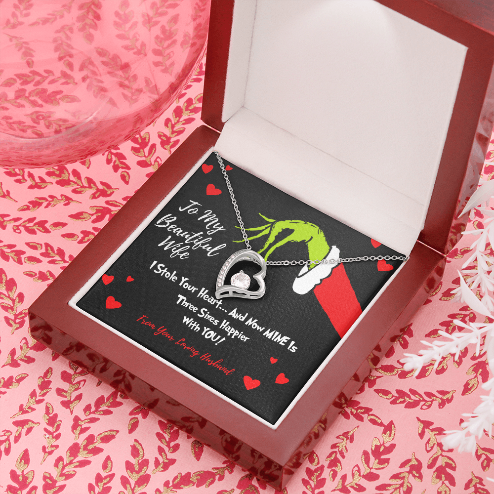 Grinch necklace for Wife I stole your heart