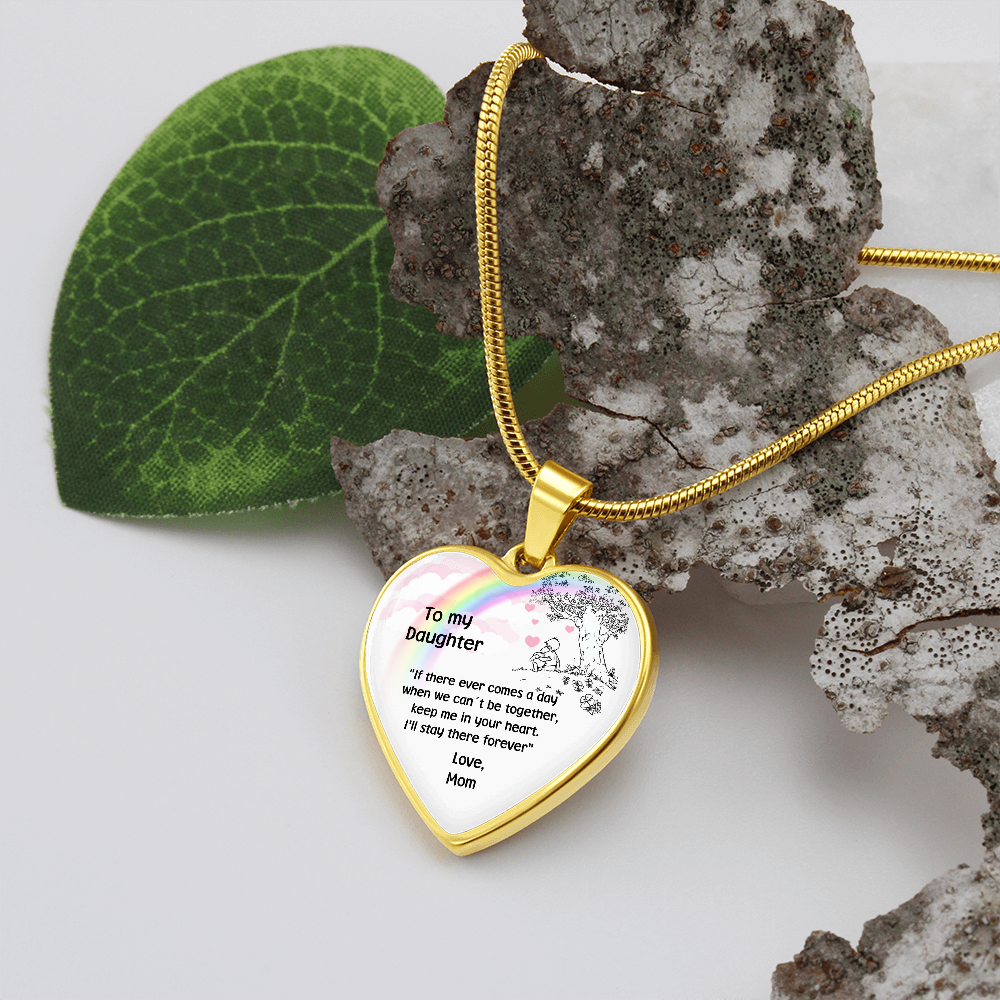 Winnie The Pooh heart pendant for Daughter