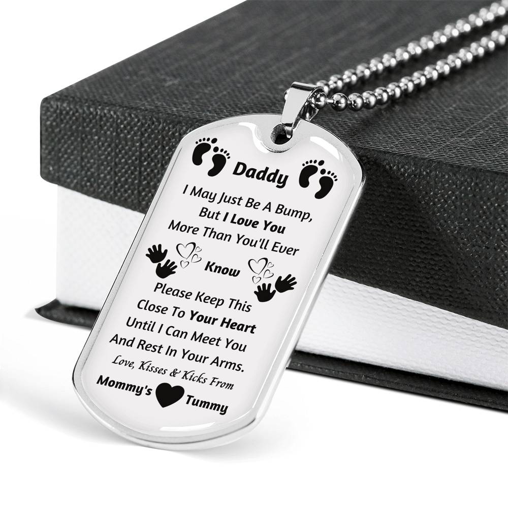 new dad dog tag pendant