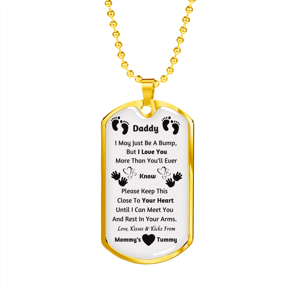gold daddy pendant