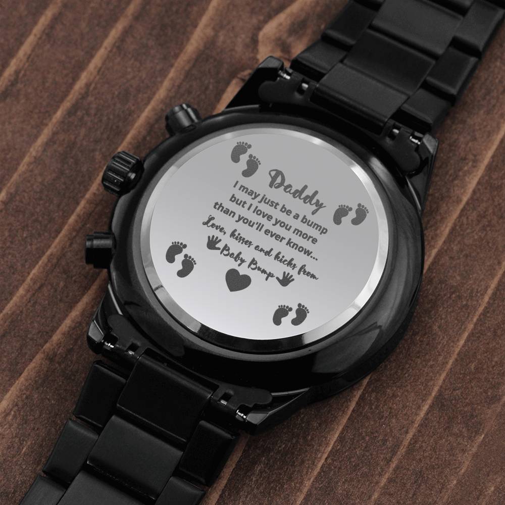 New dad watch from baby bump