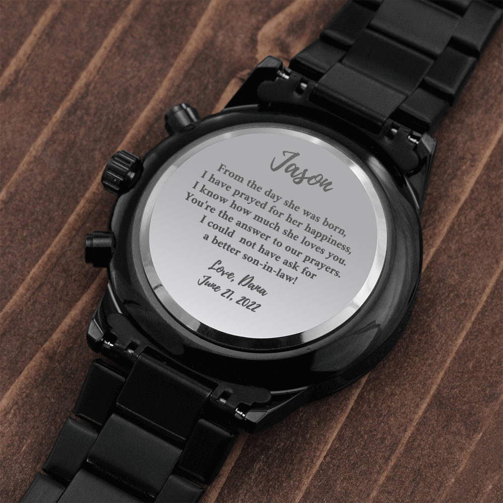 Customizable watch for son-in-law 2