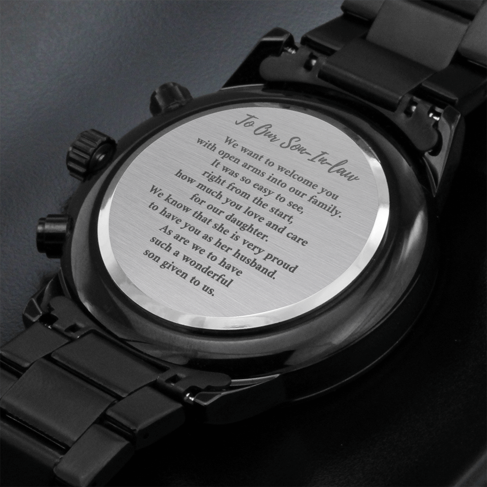 To our son-in-law watch