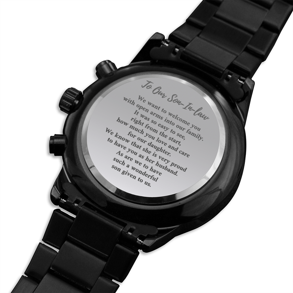 To our son-in-law watch
