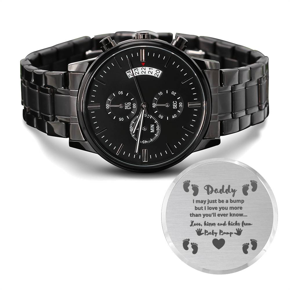 New dad watch from baby bump