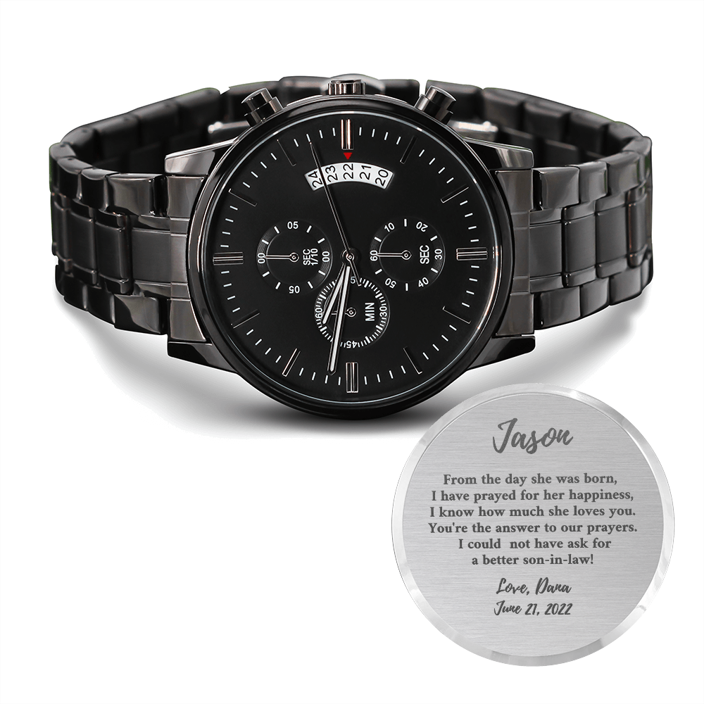 Customizable watch for son-in-law 2