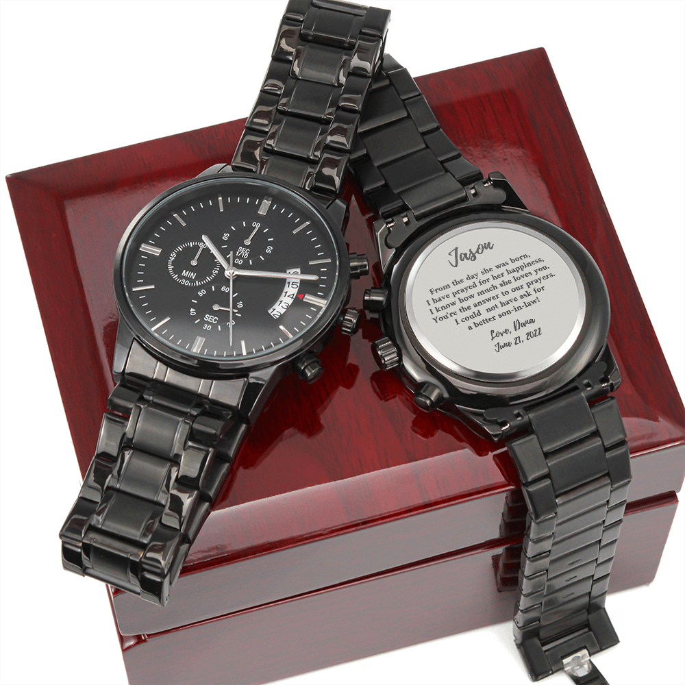 Customizable watch for son-in-law 2