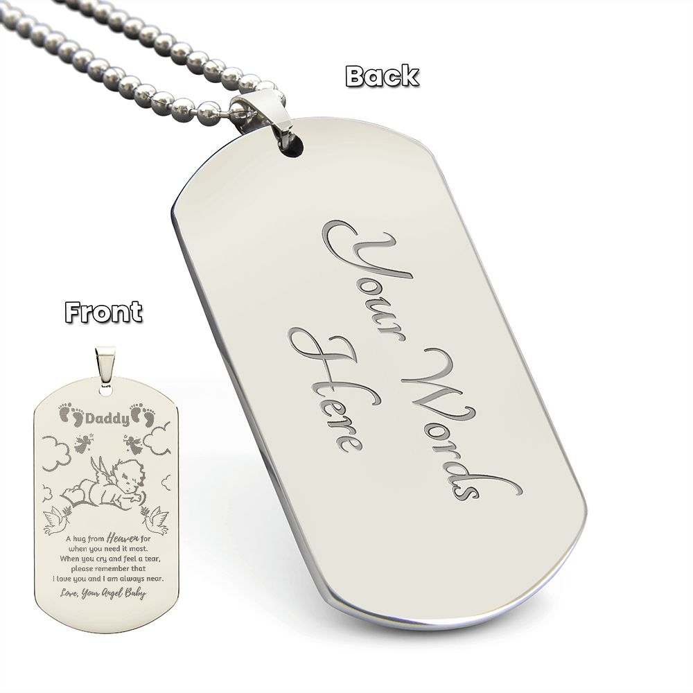 Angel Baby Engraved Pendant
