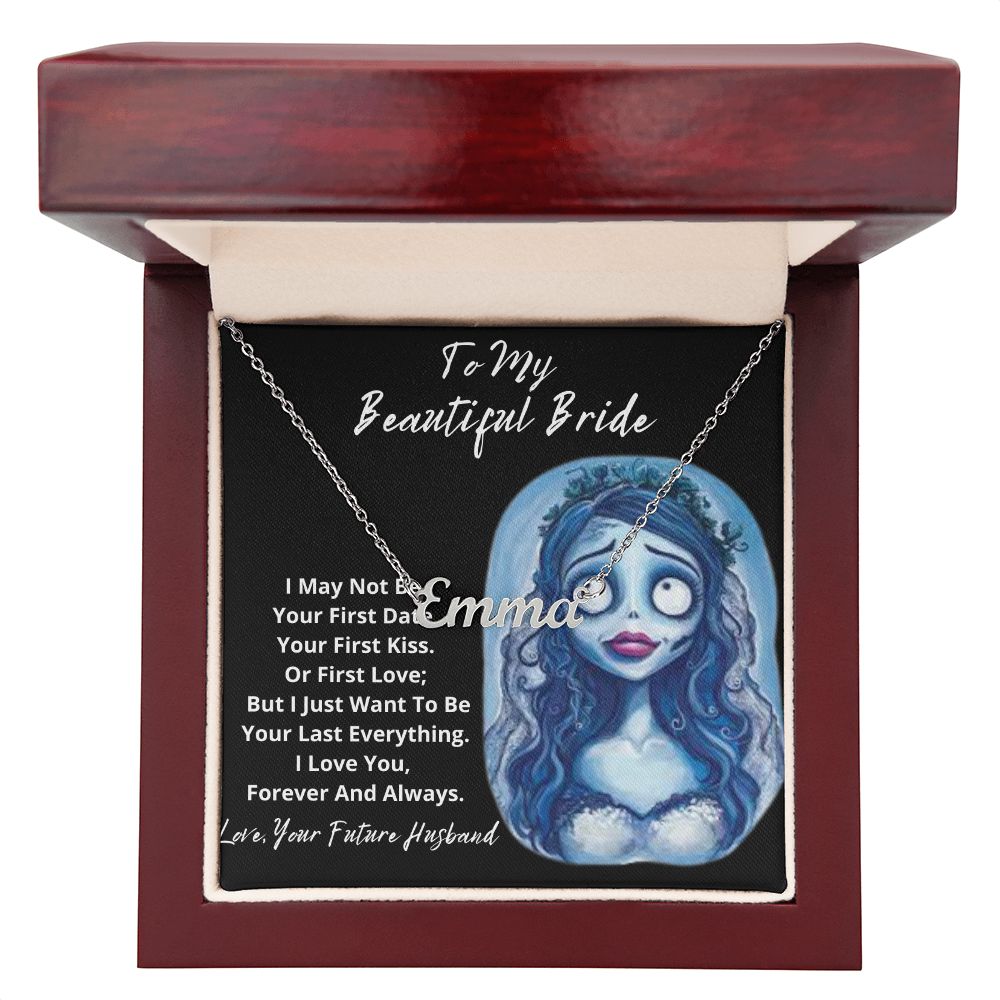 Custom necklace for corpse bride