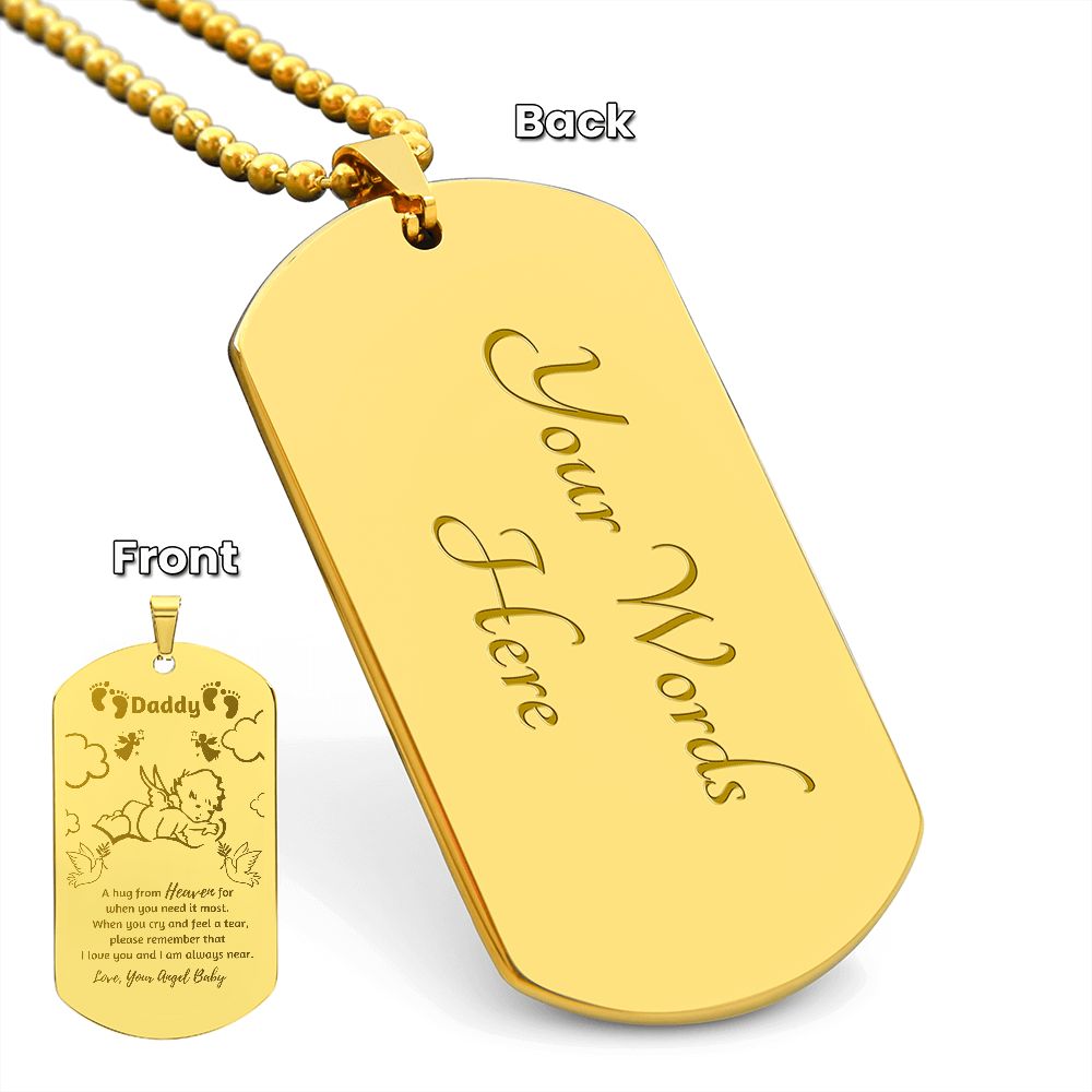 Angel Baby Engraved Pendant