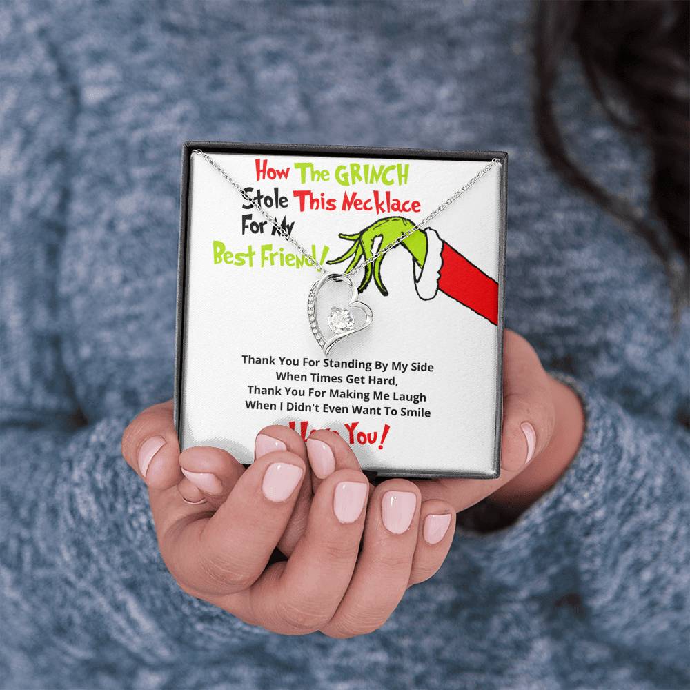 To My Best Friend Grinch Necklace - Thank you