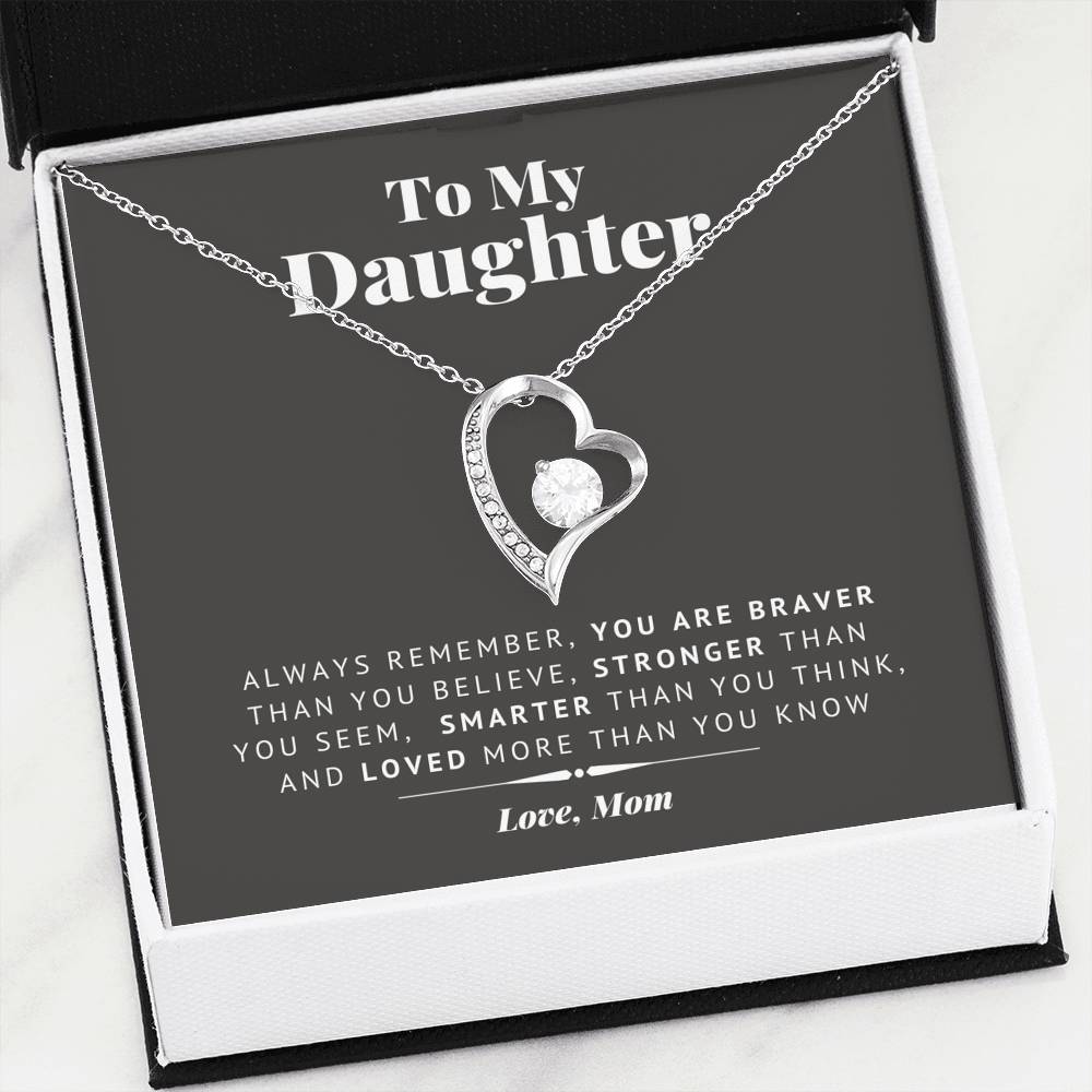 To My Daughter Necklace- You Are Stronger
