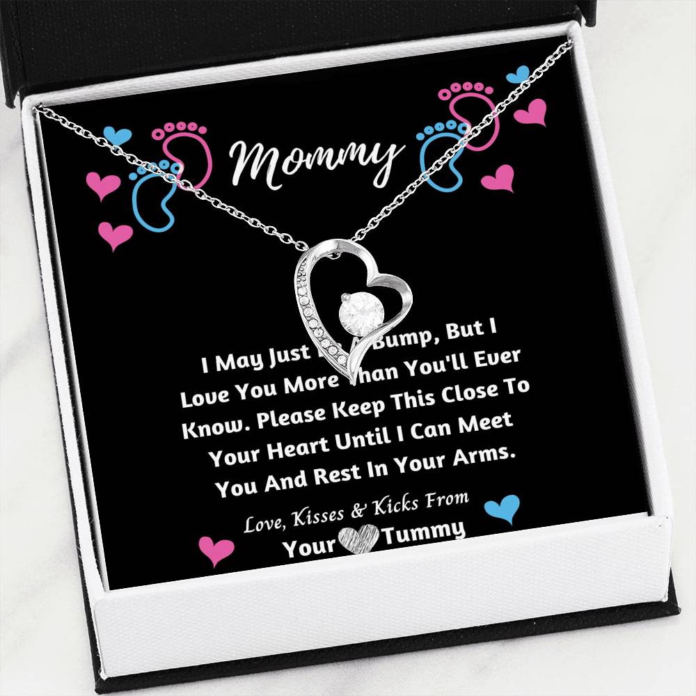 Mommy Heart Necklace- I Love You From Your Tummy 4