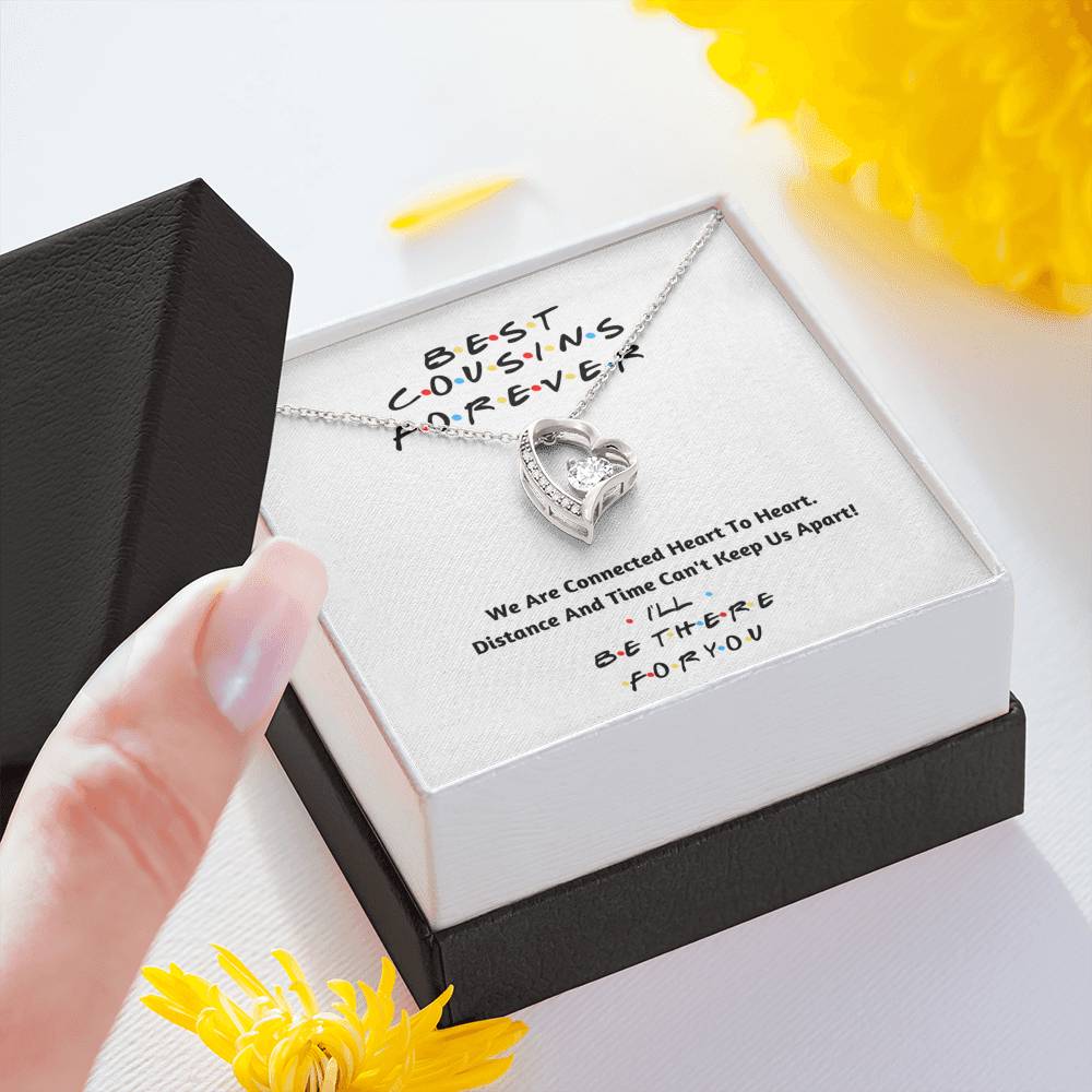 Best Cousins Forver Heart Necklace