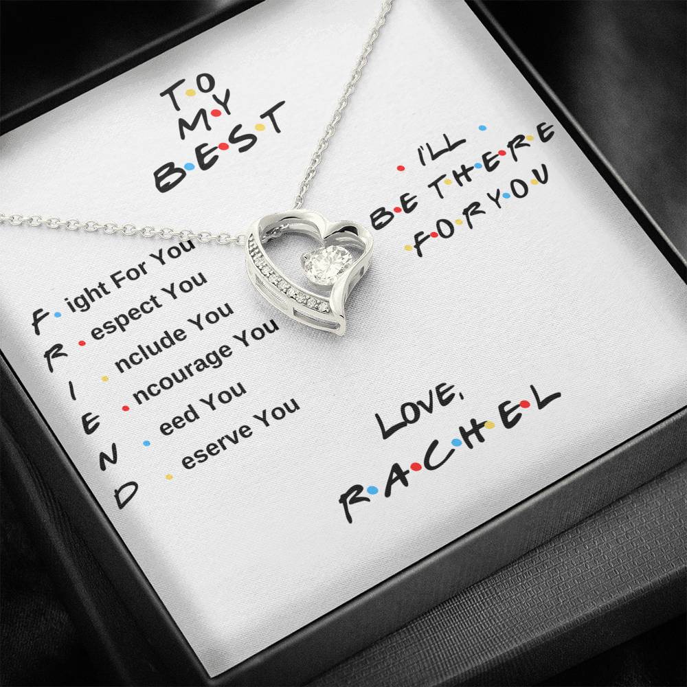 Best Friend Gifts - Friend Tv Show Heart Necklace