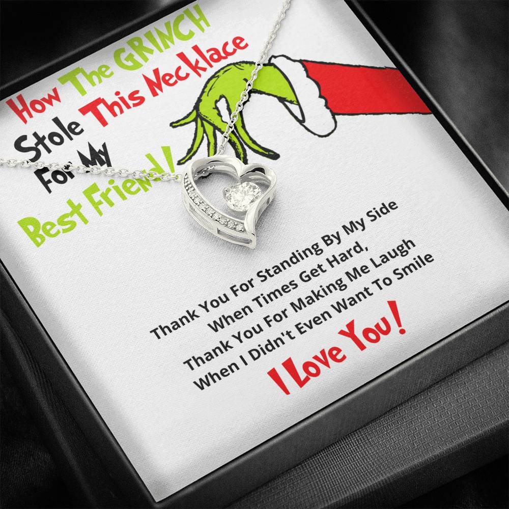 To My Best Friend Grinch Necklace - Thank you