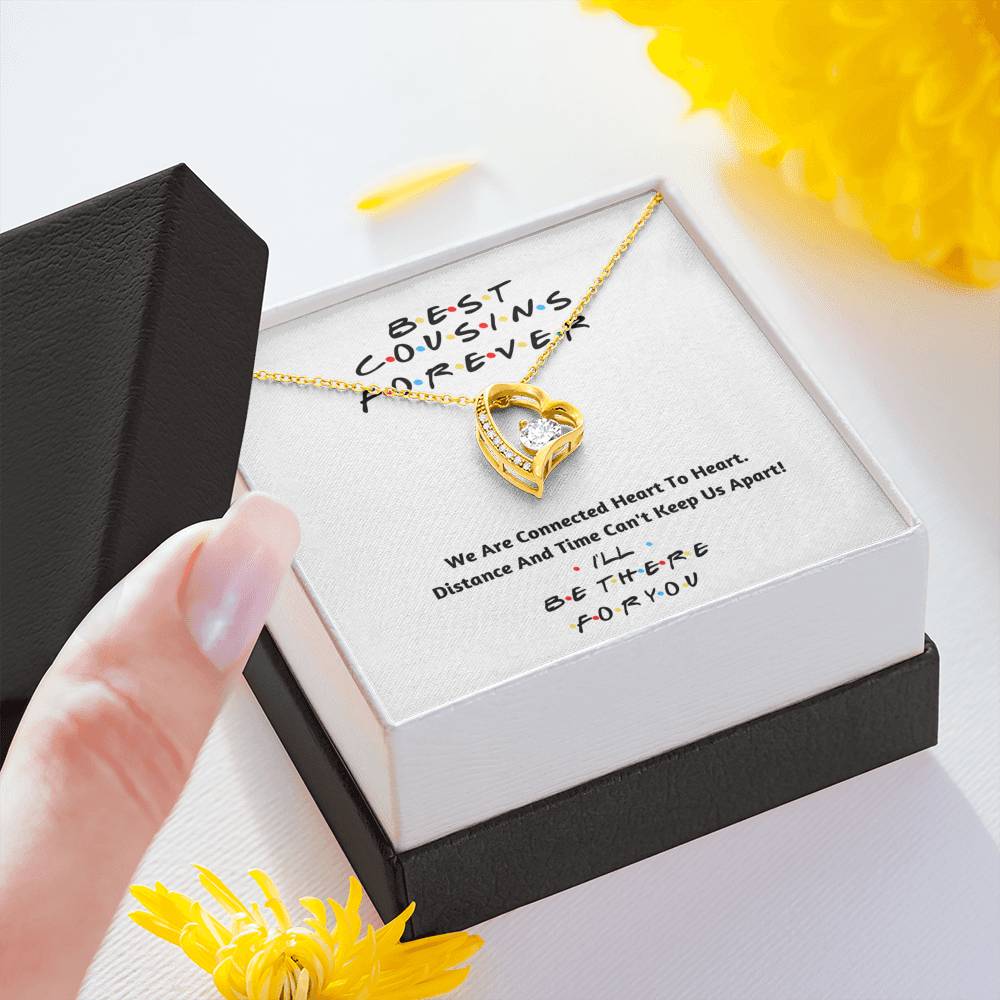 Best Cousins Forver Heart Necklace