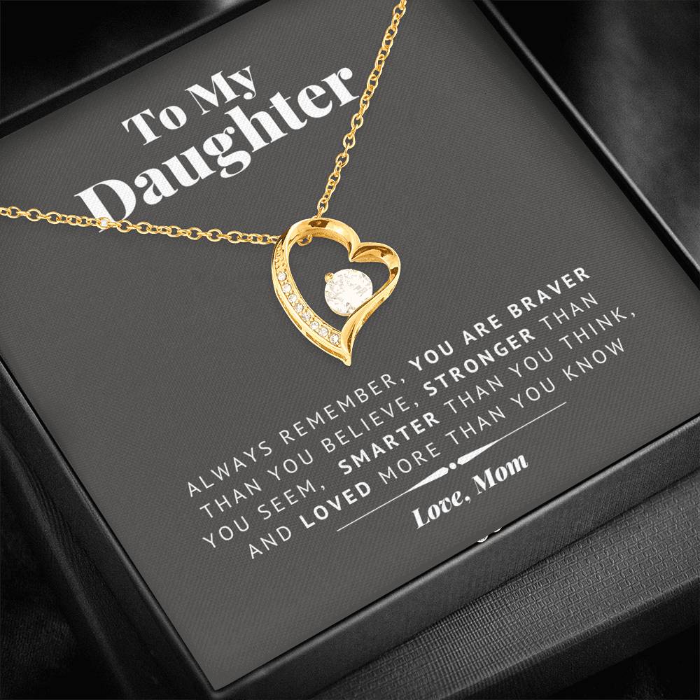 To My Daughter Necklace- You Are Stronger