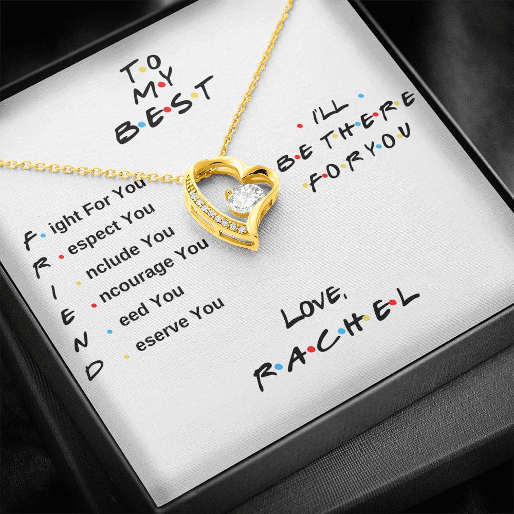 Best Friend Gifts - Friend Tv Show Heart Necklace