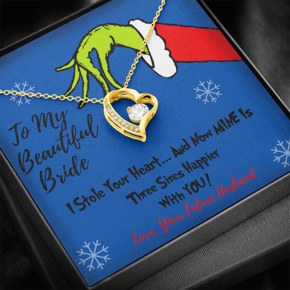 To My Beautiful Bride Grinch Necklace