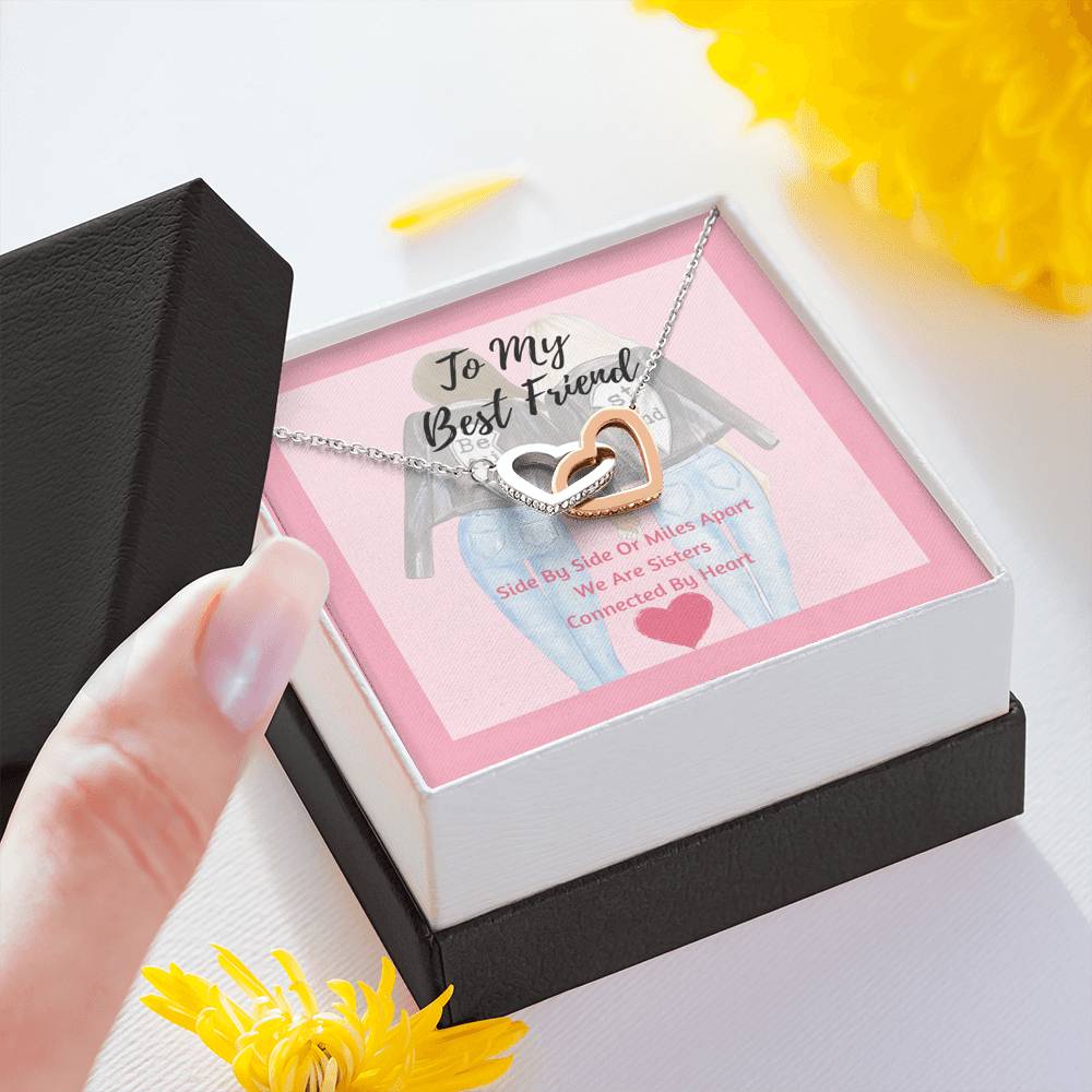 Best Friend Interlocking Hearts Necklace- We Are Sister
