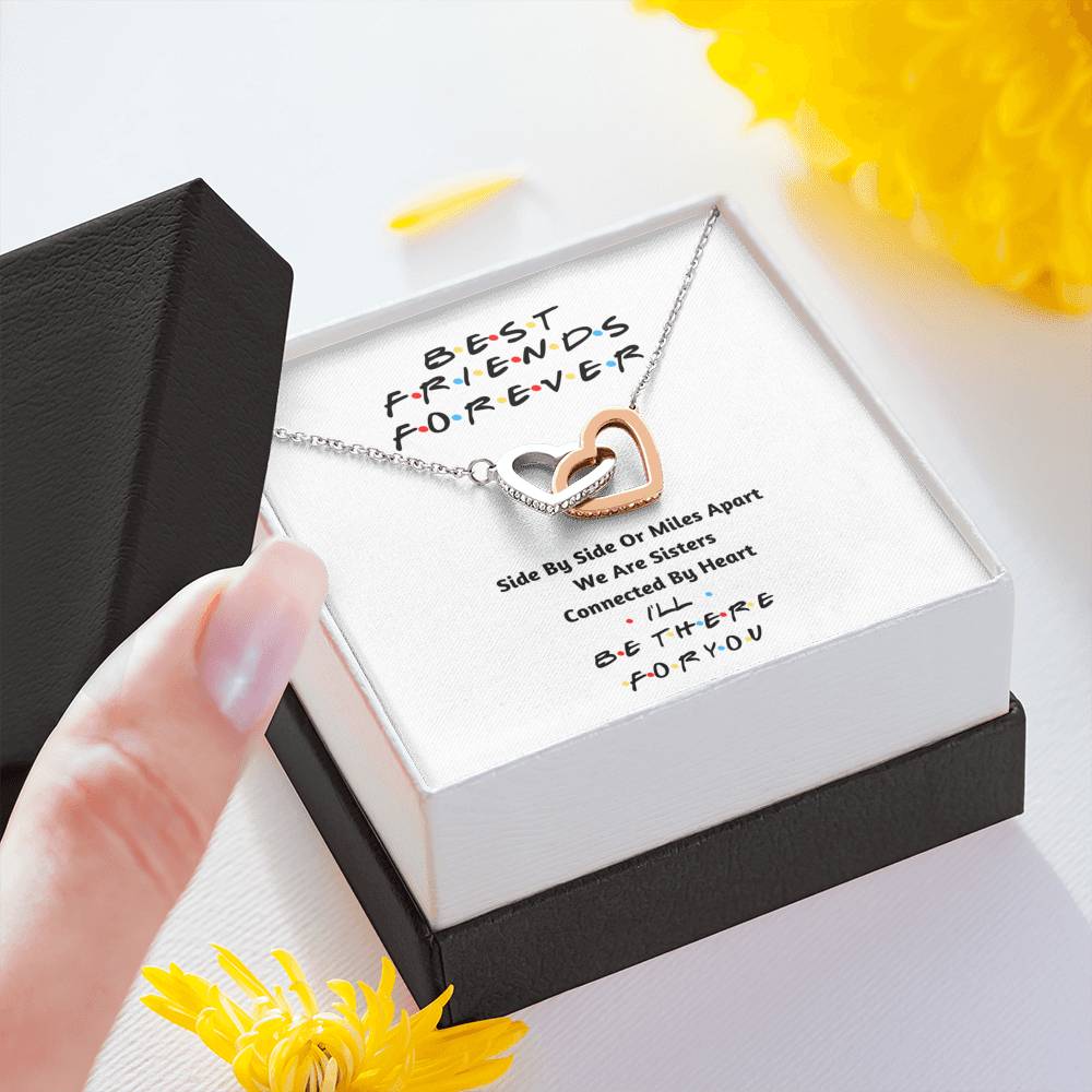 Best Friends Forever Necklace- Connected by heart