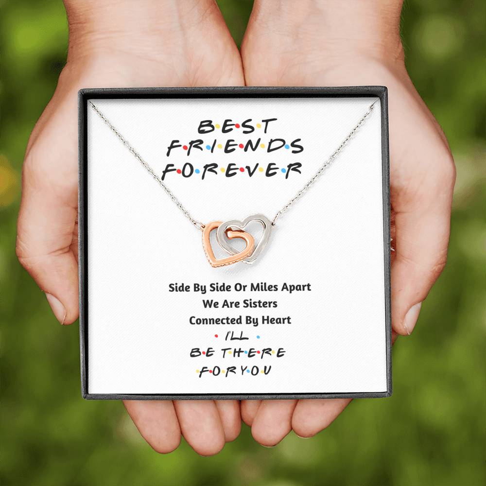 Best Friends Forever Necklace- Connected by heart