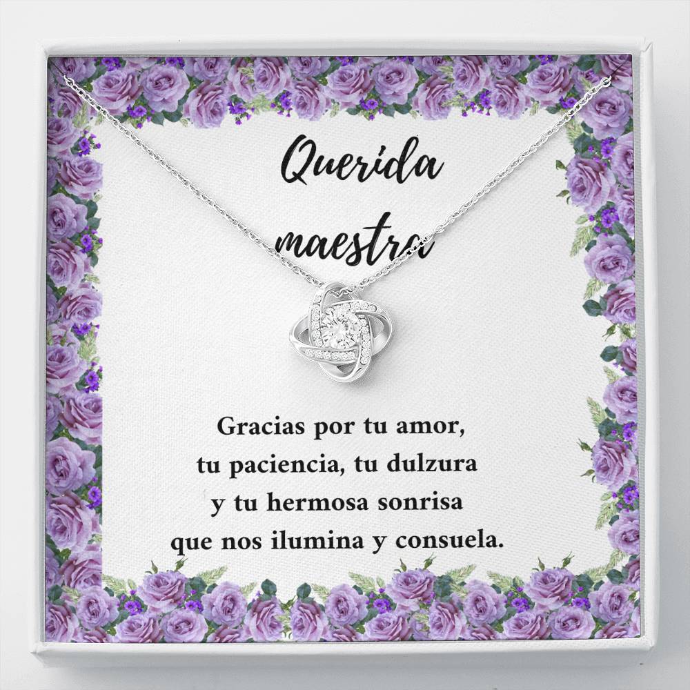 Querida maestra gracias por su amor