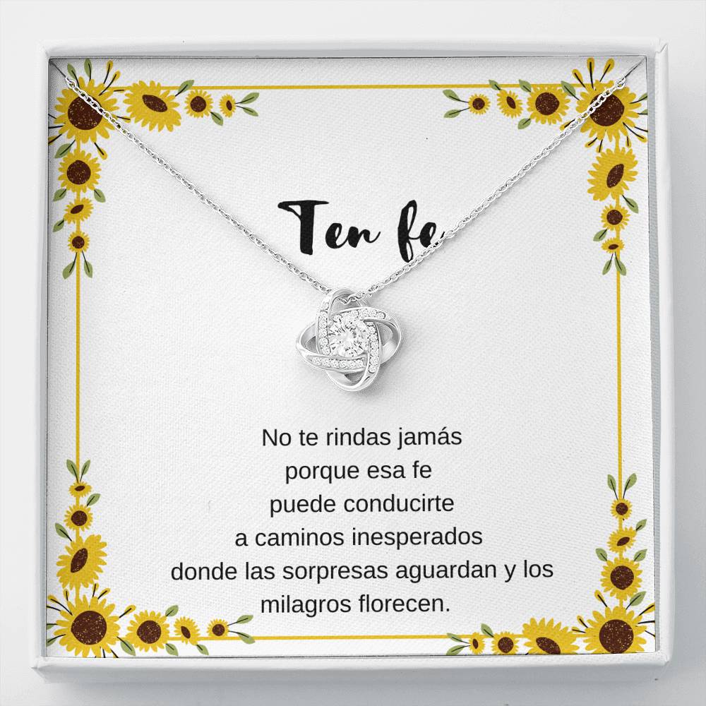 Ten fe que los milagros florecen
