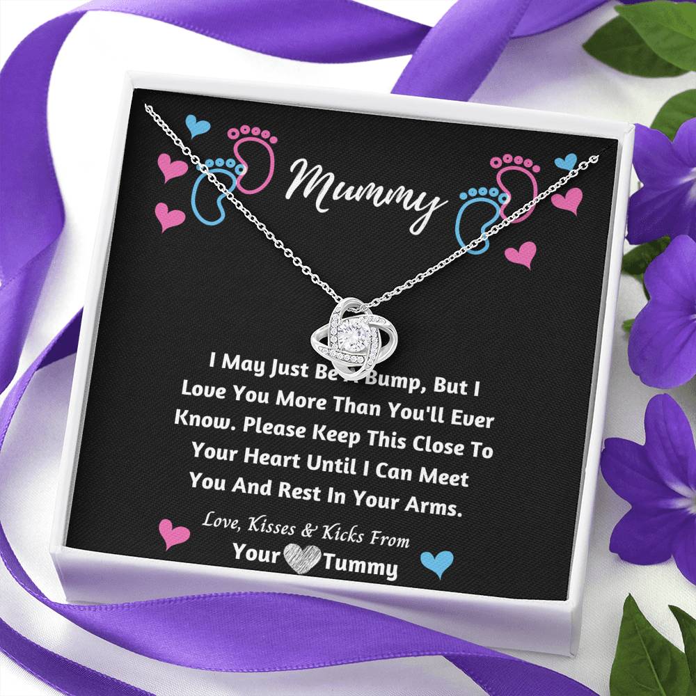 Mummy knot necklace- I love You From Your Tummy.
