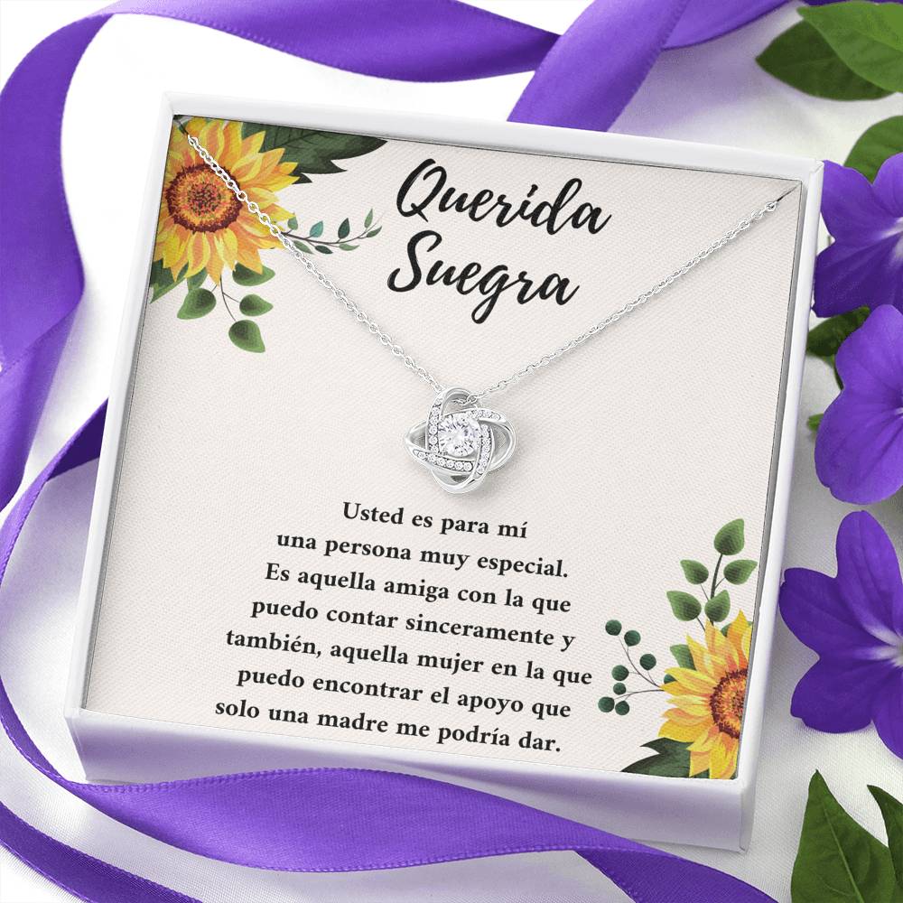 Querida suegra usted es una persona muy especial