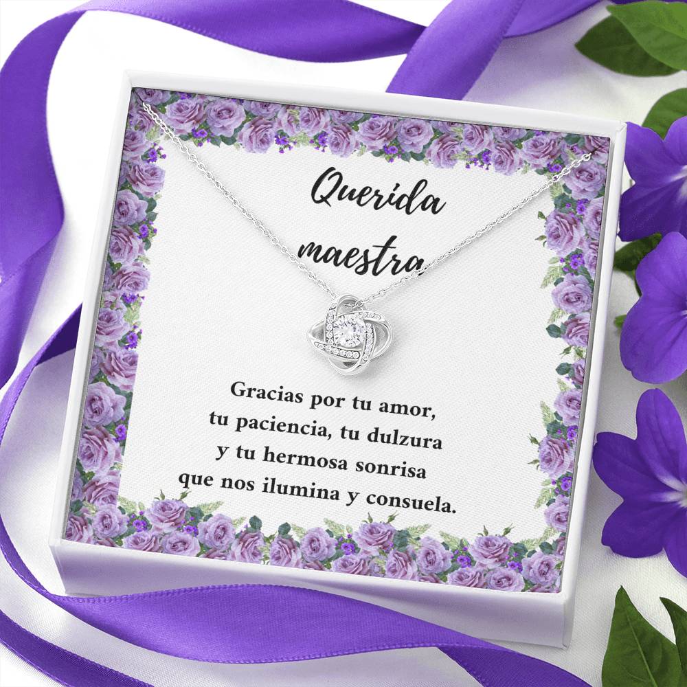 Querida maestra gracias por su amor