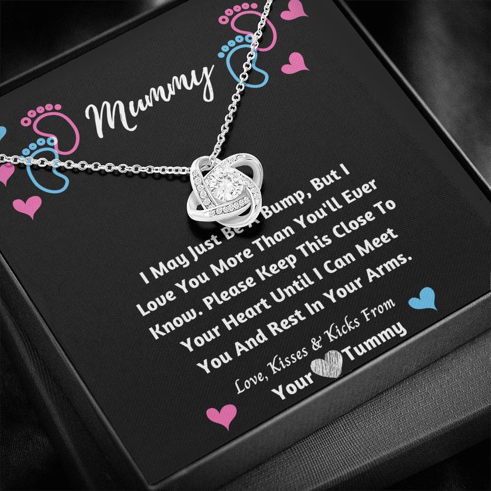 Mummy knot necklace- I love You From Your Tummy.