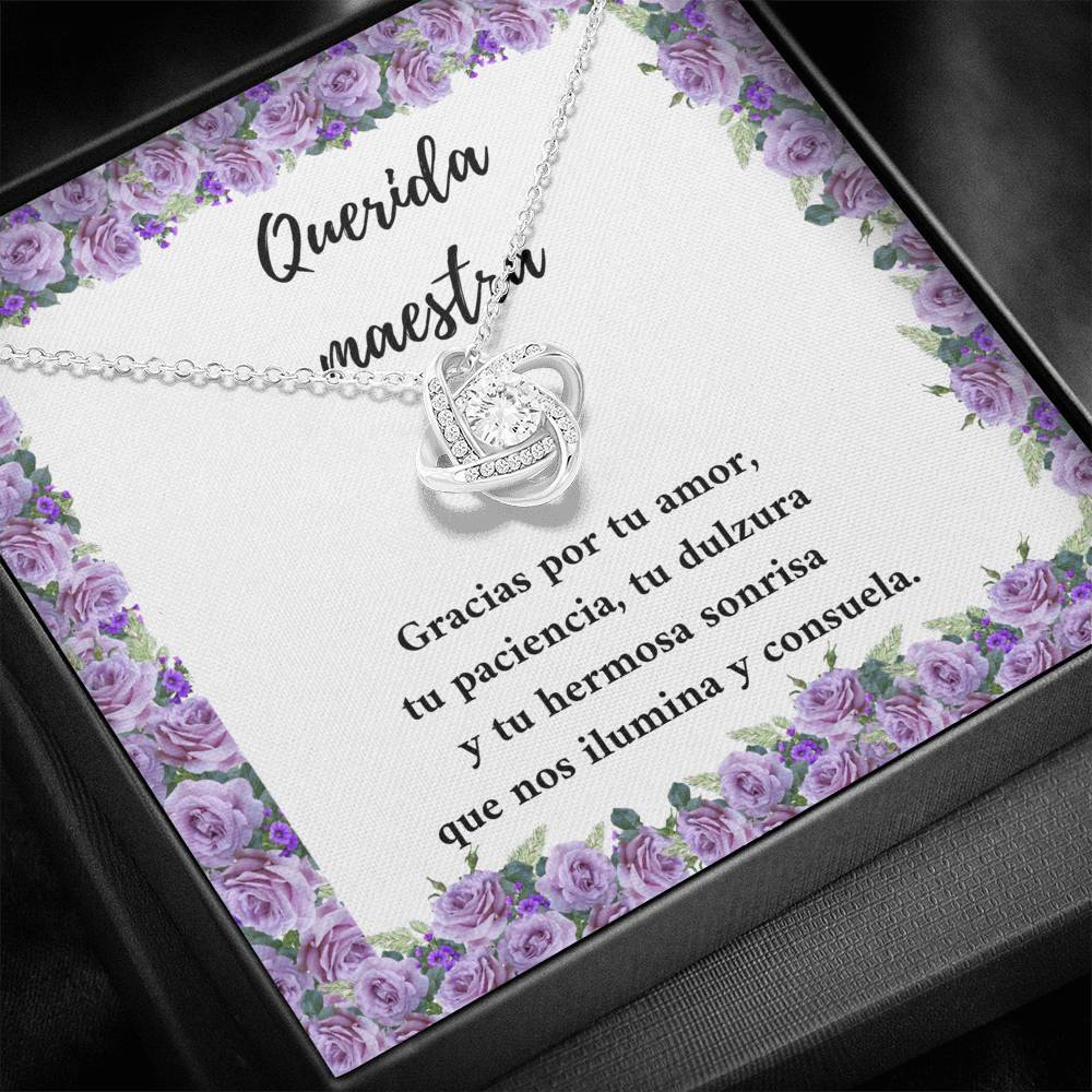 Querida maestra gracias por su amor