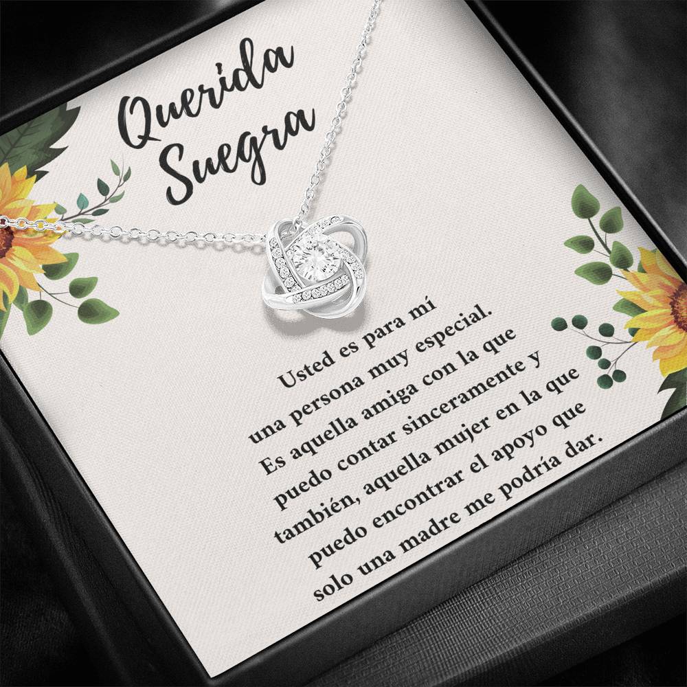 Querida suegra usted es una persona muy especial