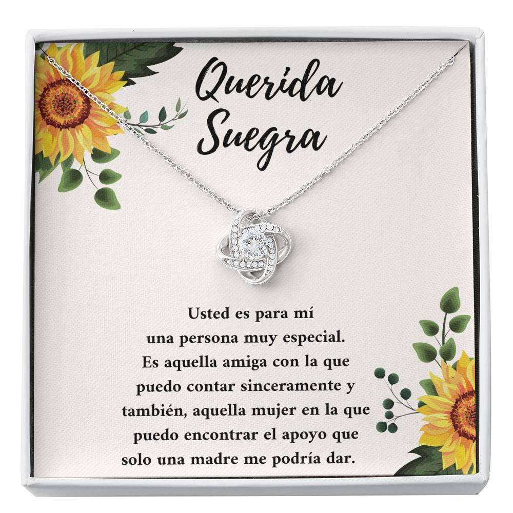 Querida suegra usted es una persona muy especial