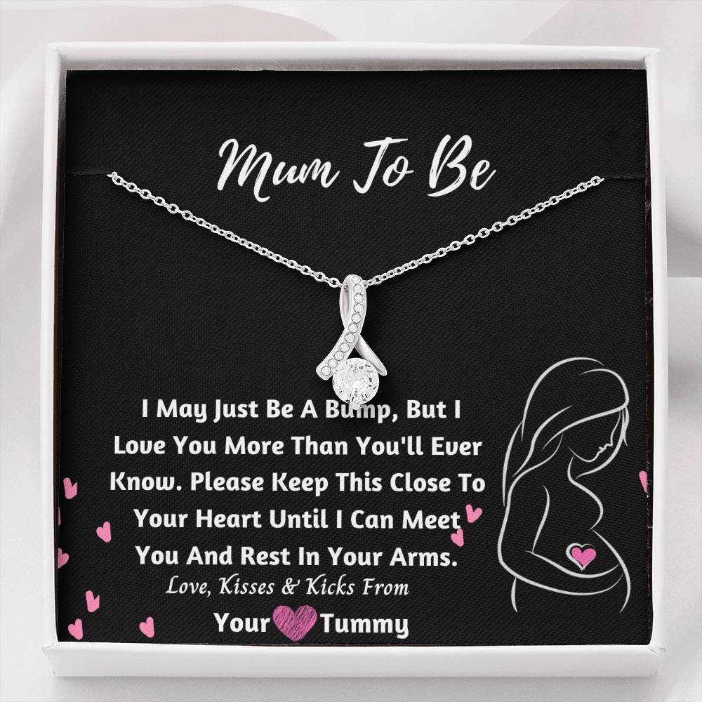 Mum To Be Ribbon Necklace- Love from Tummy
