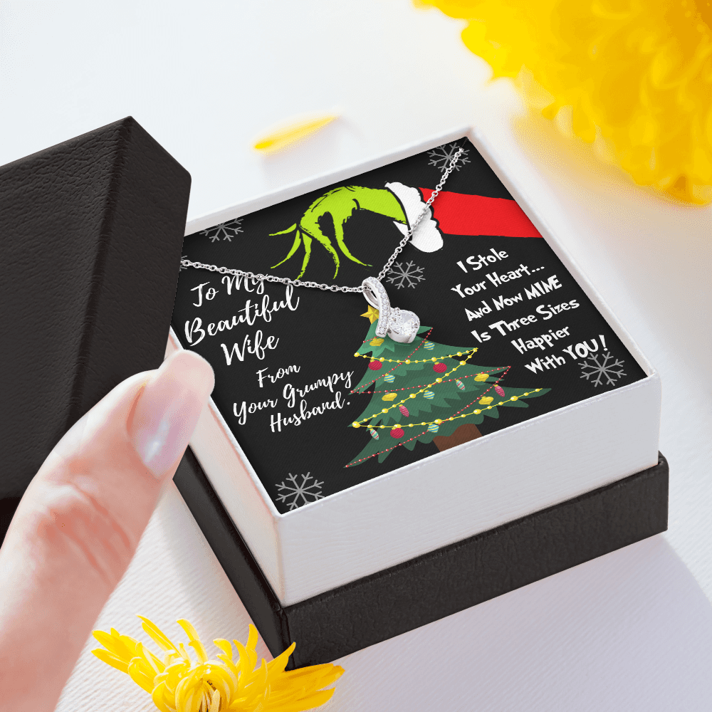 grinch crystal necklace vanes