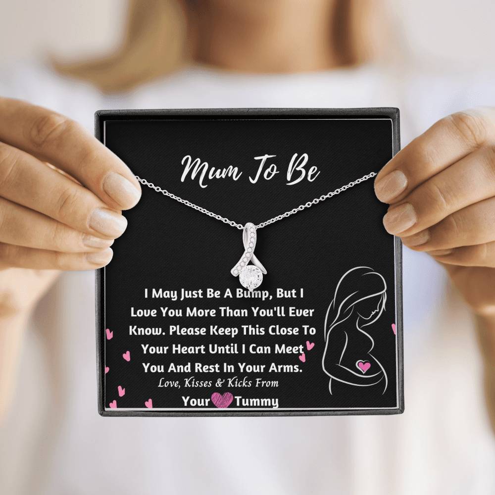 Mum To Be Ribbon Necklace- Love from Tummy