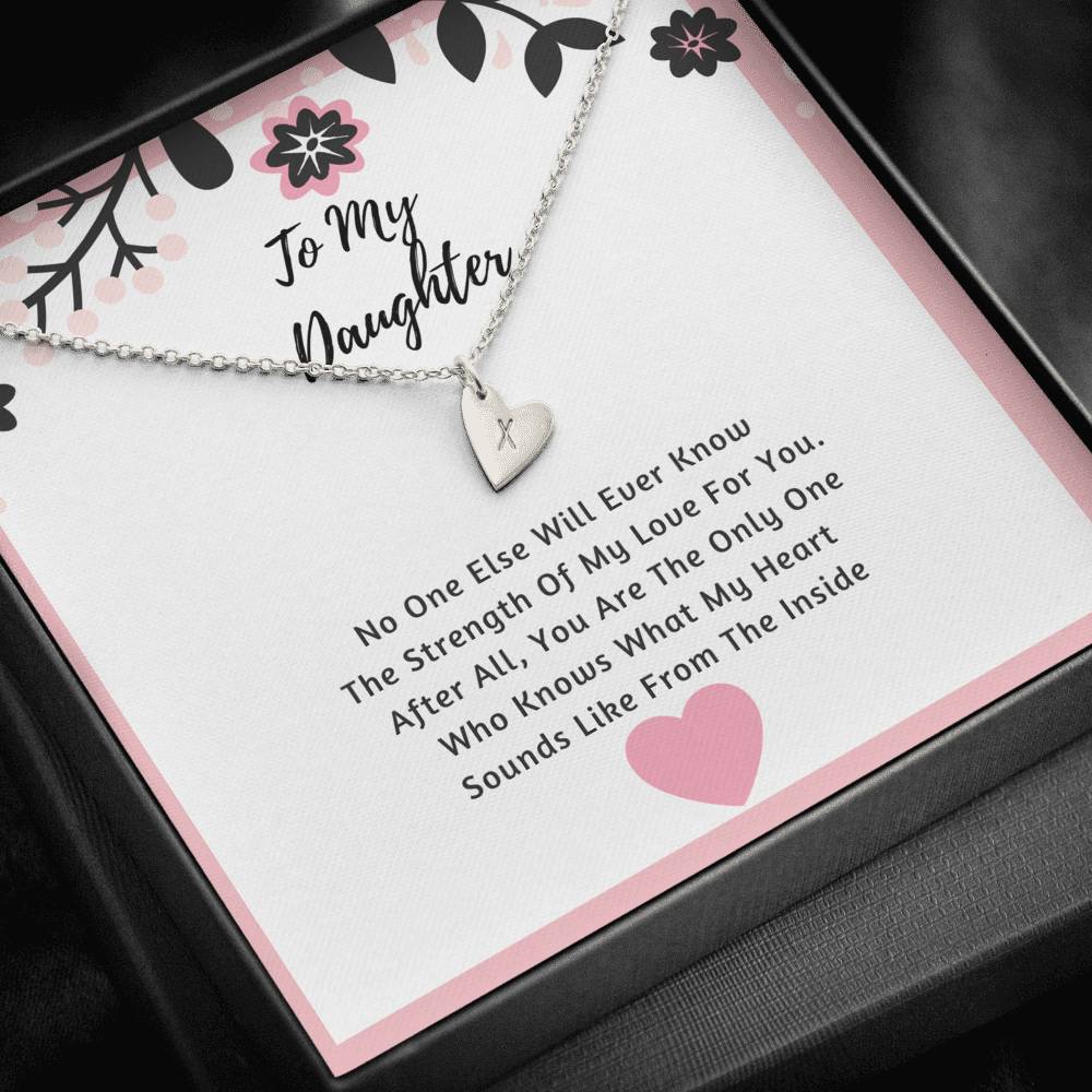 Daughter Hearts Necklace- The Strength Of My Love