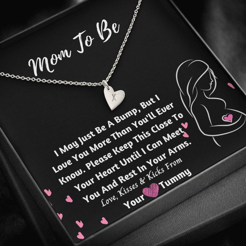 Mom-To-Be Hearts Necklace- Love From Your Tummy