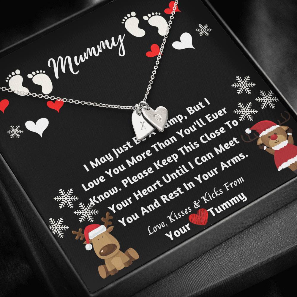 Christmas Mummy Hearts Necklace- Love From Bump