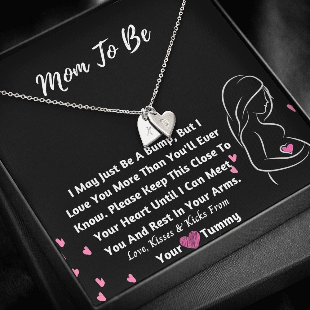 Mom-To-Be Hearts Necklace- Love From Your Tummy